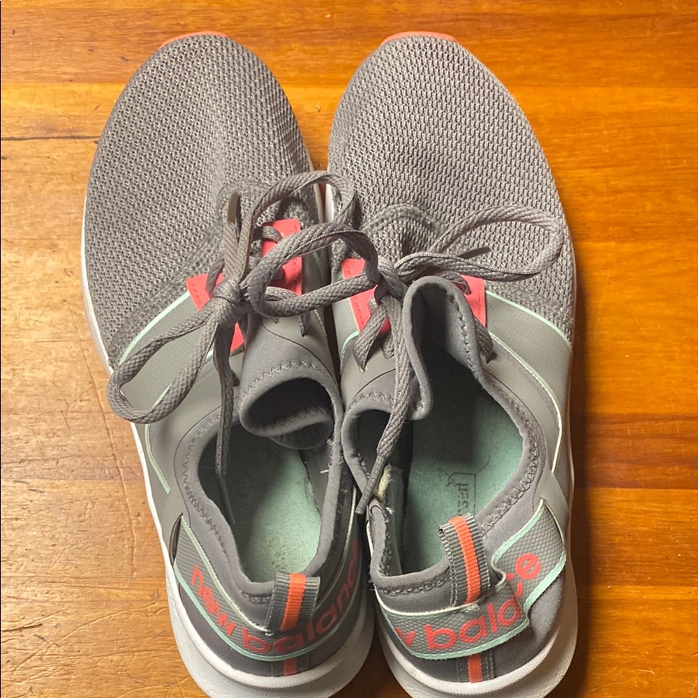 New Balance Charcoal and Vibrant Pink Athletic Shoes